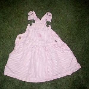 Oshkosh Bgosh toddler girls bib skirt size 12m